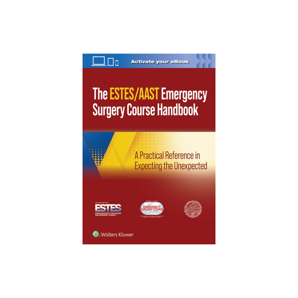 Produktbild för AAST/ESTES Emergency Surgery Course Handbook (häftad, eng)