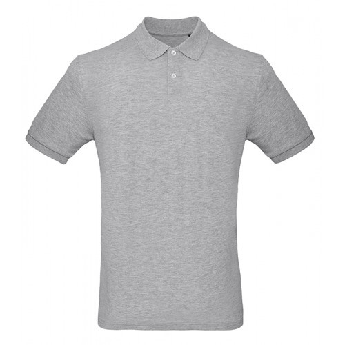 B and C Collection B&C Inspire Polo Men Heather Grey