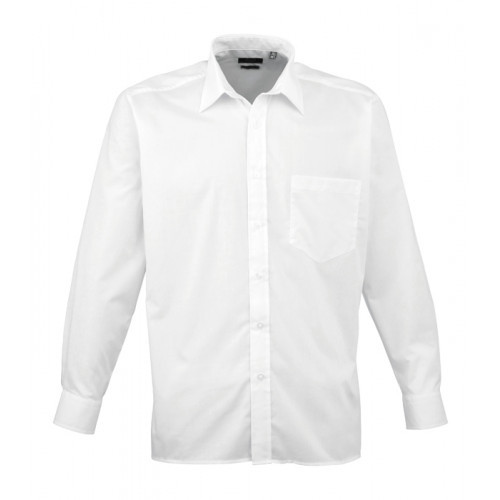 Premier Long Sleeve Poplin Shirt White