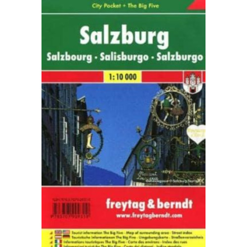 Freytag-Berndt Salzburg, City Plan 1:8,800, freytag & berndt