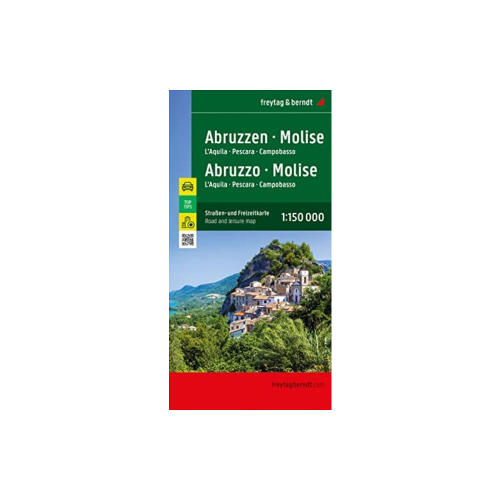 Produktbild för Abruzzo - Molise, Street and Activity Map 1:150.000, freytag