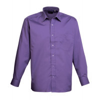 Premier Long Sleeve Poplin Shirt Purple