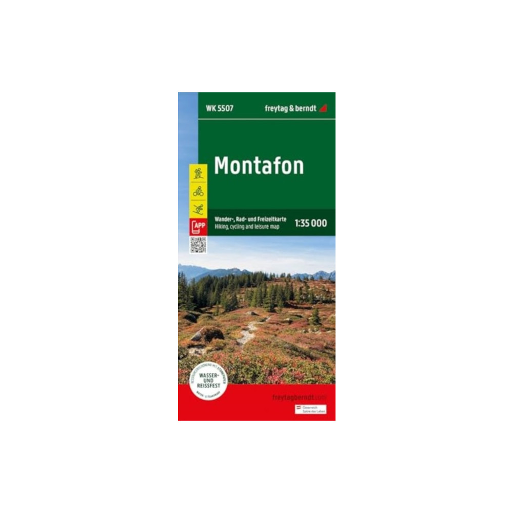 Produktbild för Montafon Hiking, Cycling & leisure Map