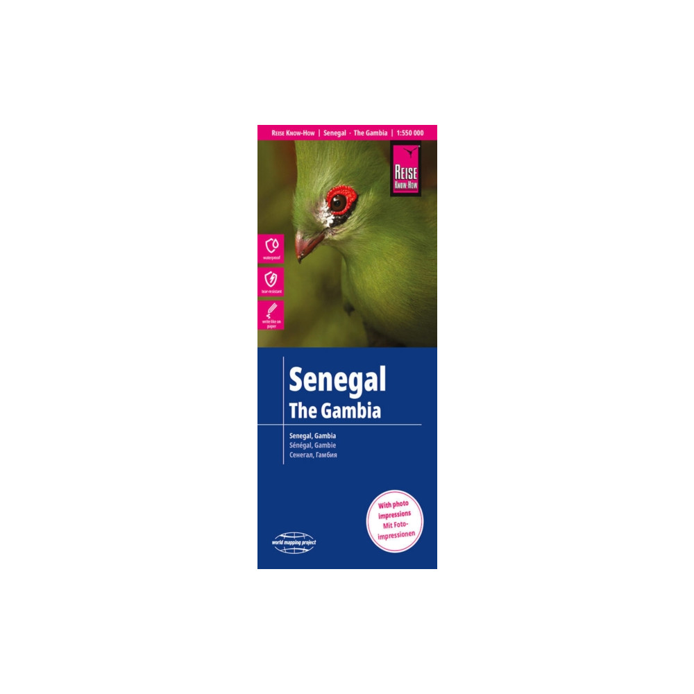 Produktbild för Senegal, Gambia (1:550.000)