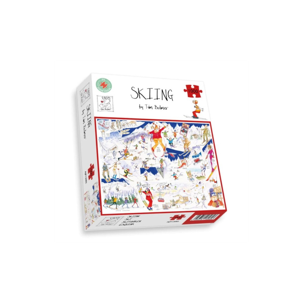 Produktbild för Tim Bulmer's Skiing Jigsaw 1000 Piece Puzzle