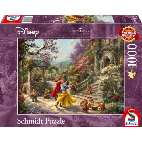 Asmodee Disney - Snow White Dancing in the Sunlight by Thomas Kinkade 1000 Piece Schmidt Puzzle (häftad, eng)