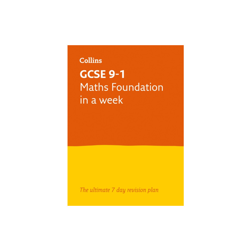 Produktbild för GCSE 9-1 Maths Foundation In A Week (häftad, eng)