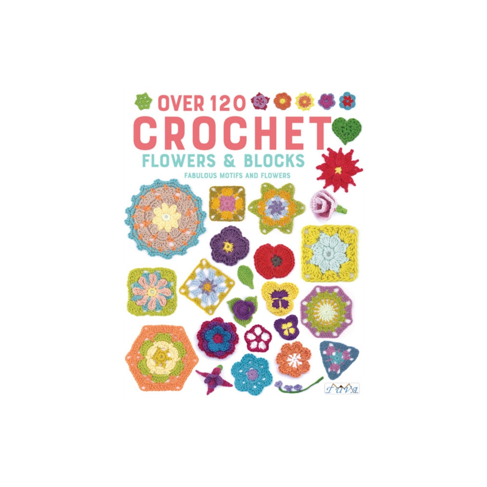 Produktbild för Over 120 Crochet Flowers and Blocks (häftad, eng)