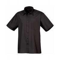 Premier Short Sleeve Poplin Shirt Black