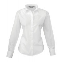 Premier Women´s Poplin Long Sleeve Blouse White