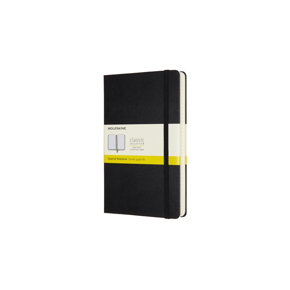 Produktbild för Moleskine Expanded Large Squared Hardcover Notebook: Black
