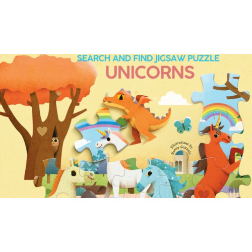 White Star Unicorns: Search and Find Jigsaw Puzzle (bok, board book, eng)