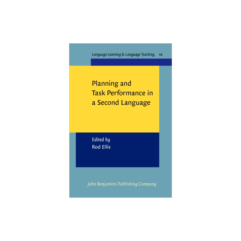 Produktbild för Planning and Task Performance in a Second Language (häftad, eng)