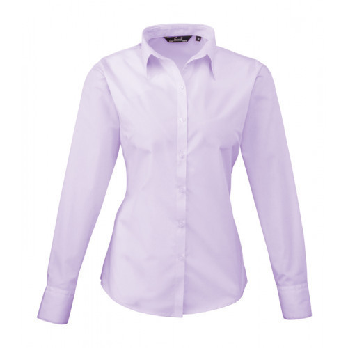 Premier Women´s Poplin Long Sleeve Blouse Lilac
