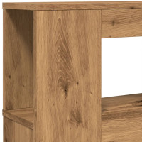 Produktbild för Sänggavel LED artisan ek 220x18,5x103,5 cm konstruerat trä