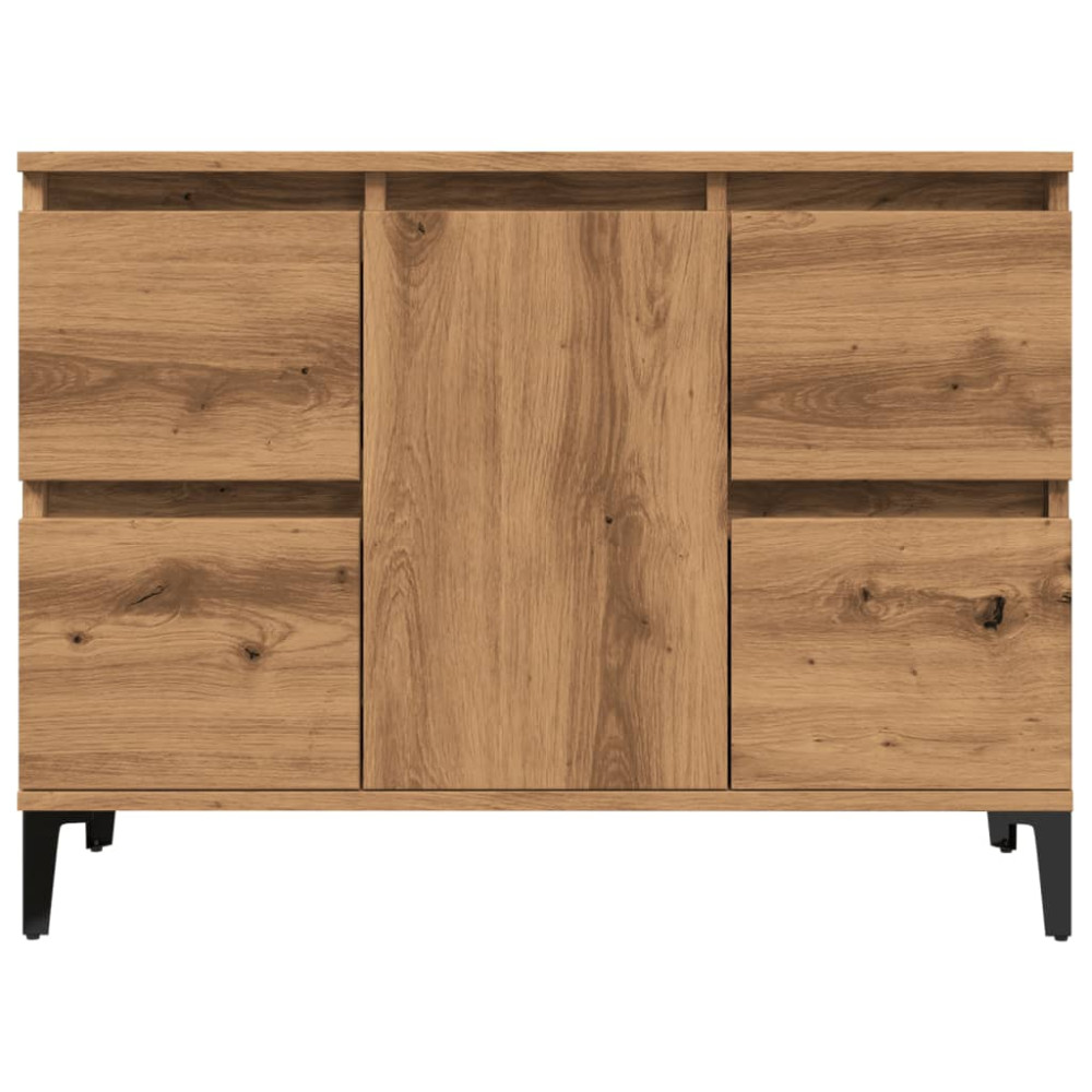 Produktbild för Tvättställsskåp artisan ek 80x33x60 cm konstruerat trä