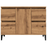 Produktbild för Tvättställsskåp artisan ek 80x33x60 cm konstruerat trä
