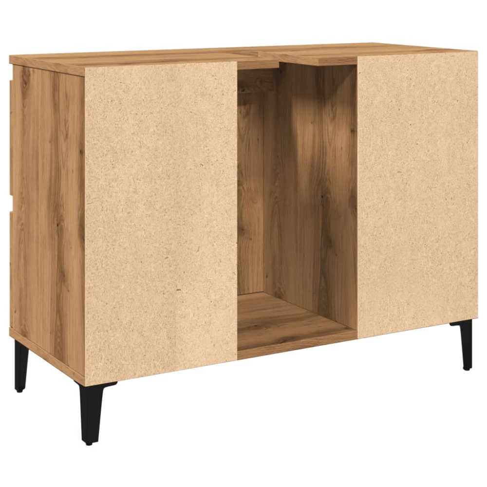 Produktbild för Tvättställsskåp artisan ek 80x33x60 cm konstruerat trä