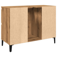 Produktbild för Tvättställsskåp artisan ek 80x33x60 cm konstruerat trä