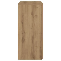 Produktbild för Skänk med LED-belysning artisan ek 80x35x75 cm konstruerat trä