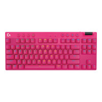 Produktbild för Logitech G PRO X TKL - tangentbord - QWERTY - USA, internationellt - rosa Inmatningsenhet