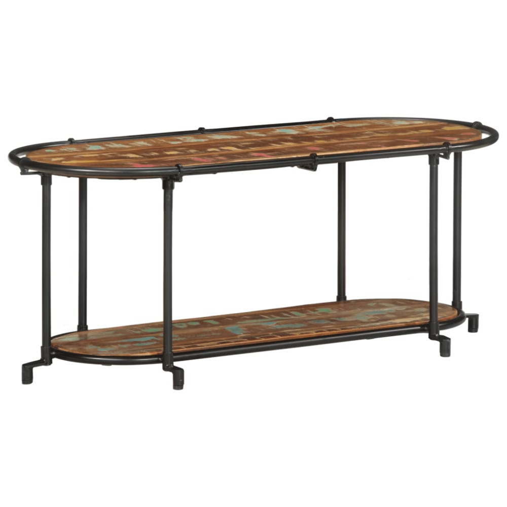 Produktbild för Tv-bänk 100x42x40 cm massivt återvunnet trä