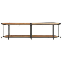 Produktbild för Tv-bänk 160x42x40 cm massiv akaciaträ