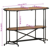 Produktbild för Konsolbord 110x42x76 cm massivt akaciaträ