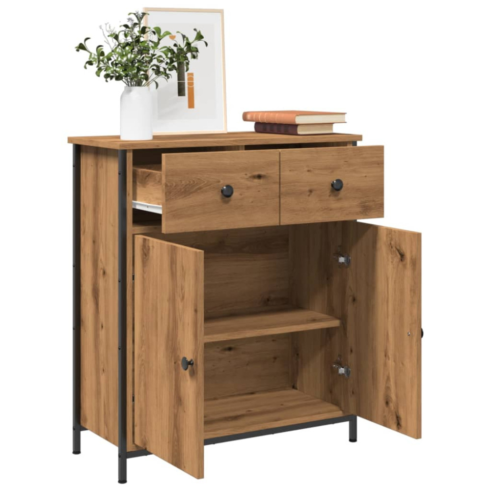 Produktbild för Skänk artisan ek 70x30x80 cm konstruerat trä
