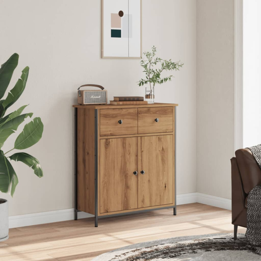 Produktbild för Skänk artisan ek 70x30x80 cm konstruerat trä