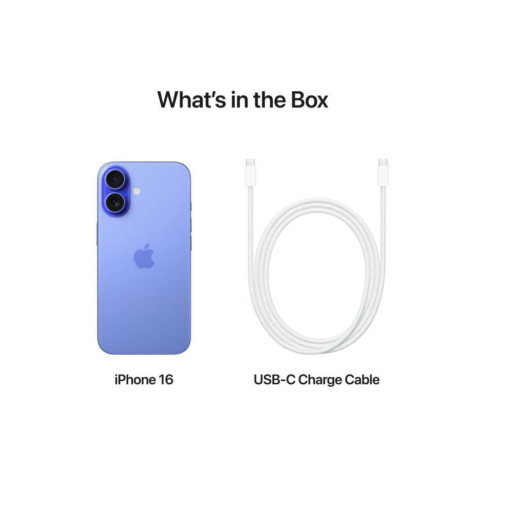Produktbild för Apple iPhone 16 - ultramarinblå - 5G smartphone - 128 GB - GSM