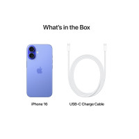 Produktbild för Apple iPhone 16 - ultramarinblå - 5G smartphone - 128 GB - GSM