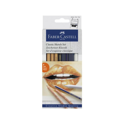 FABER-CASTELL Skisspennor Faber Castell 6/fp