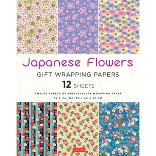 Tuttle Publishing Japanese Flowers Gift Wrapping Papers - 12 sheets (häftad, eng)