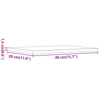 Produktbild för Hyllplan 4 st åldrat trä 40x30x1,5 cm konstruerat trä