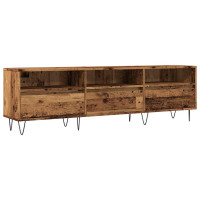 Produktbild för Tv-bänk åldrat trä 150x30x44,5 cm konstruerat trä