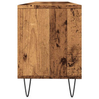 Produktbild för Tv-bänk åldrat trä 150x30x44,5 cm konstruerat trä