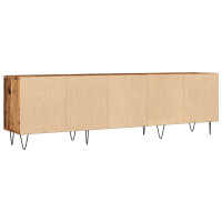 Produktbild för Tv-bänk åldrat trä 150x30x44,5 cm konstruerat trä