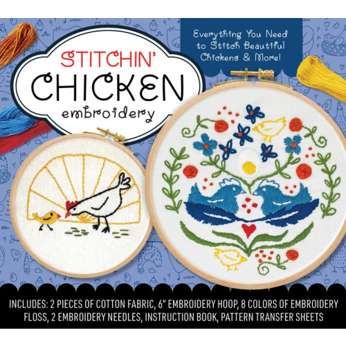 Editors of Chartwell Books Stitchin Chicken Embroidery Kit