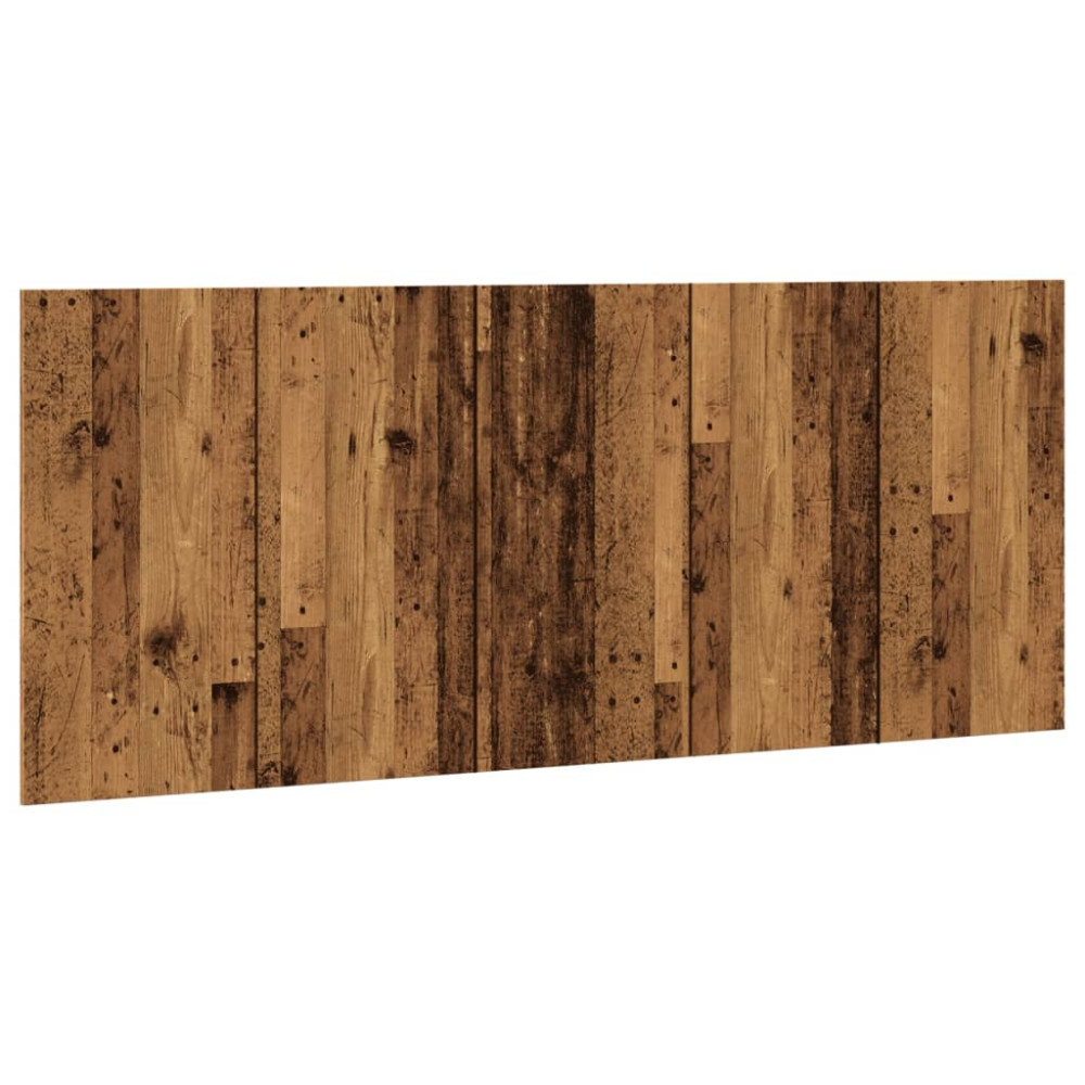Produktbild för Sänggavel åldrat trä 200x1,5x80 cm konstruerat trä