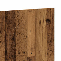 Produktbild för Sänggavel åldrat trä 200x1,5x80 cm konstruerat trä