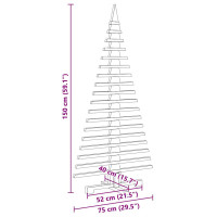 Produktbild för Julgran i trä 150 cm massiv furu