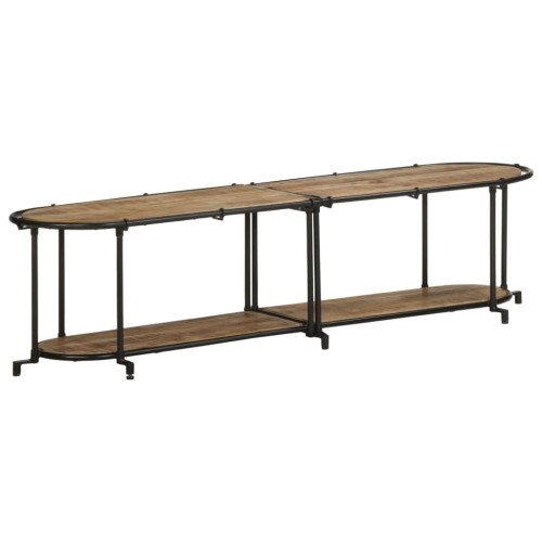 vidaXL Tv-bänk 160x42x40 cm massivt grovt mangoträ