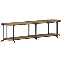 Produktbild för Tv-bänk 160x42x40 cm massivt grovt mangoträ