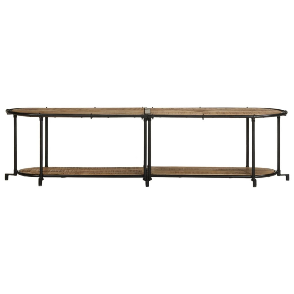 Produktbild för Tv-bänk 160x42x40 cm massivt grovt mangoträ