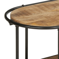Produktbild för Tv-bänk 160x42x40 cm massivt grovt mangoträ