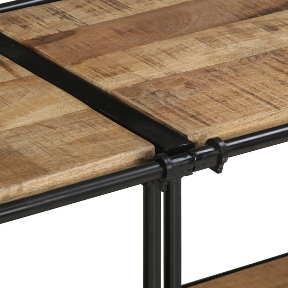 Produktbild för Tv-bänk 160x42x40 cm massivt grovt mangoträ