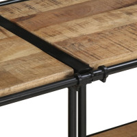 Produktbild för Tv-bänk 160x42x40 cm massivt grovt mangoträ