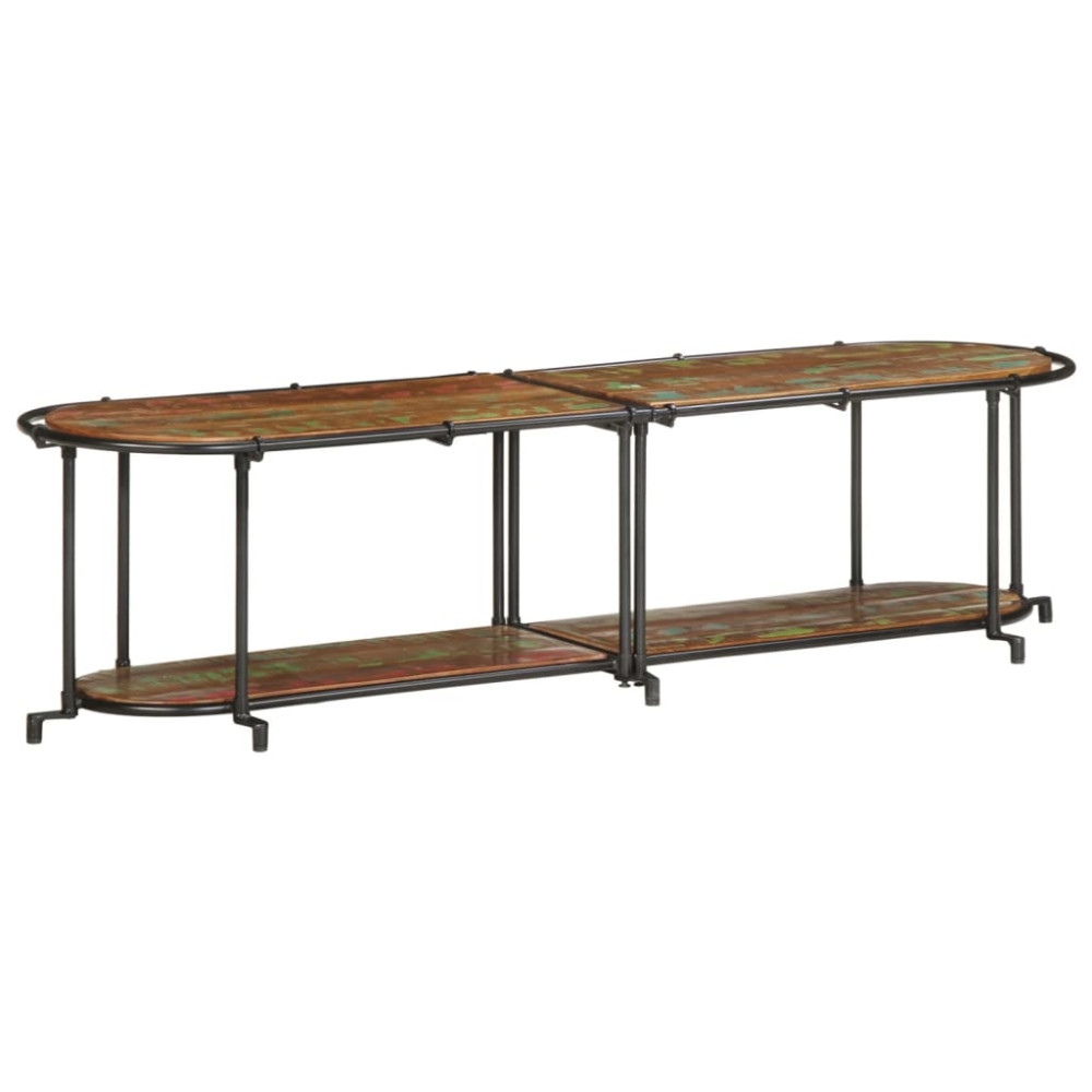 Produktbild för Tv-bänk 160x42x40 cm massivt återvunnet trä