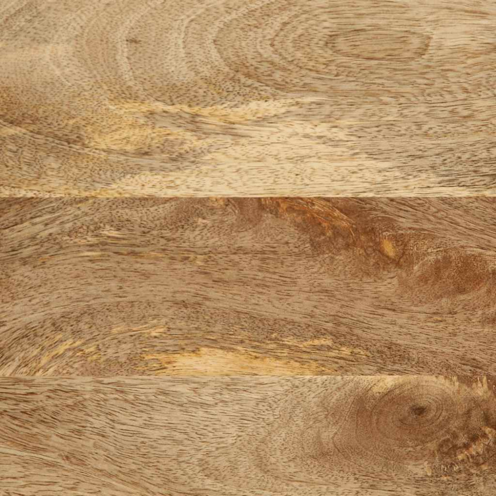 Produktbild för Tv-bänk svart 105x33,5x46 cm massivt grovt mangoträ